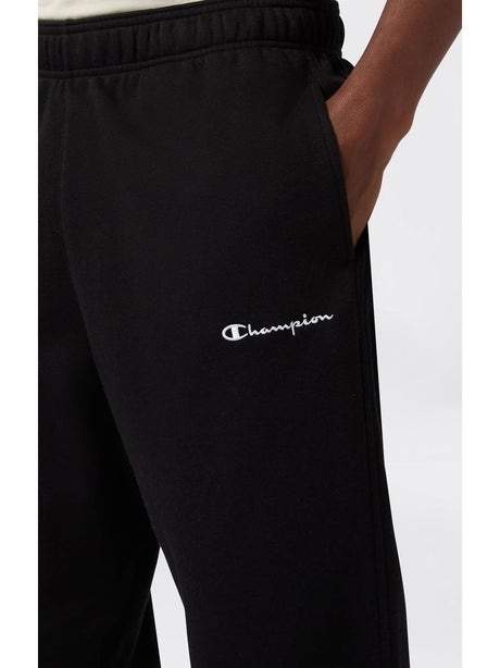 Pantalone Felpa Champion STRAIGHT HEM PANTS Uomo - Nero