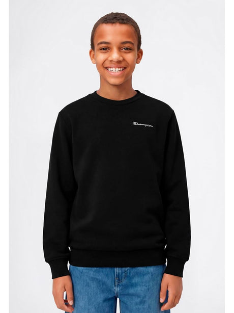 Felpa Champion CREWNECK SWEATSHIRT Bambino - Nero