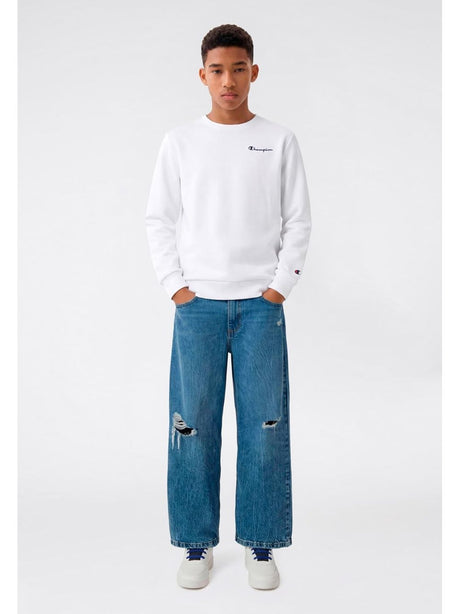 Felpa Champion CREWNECK SWEATSHIRT Bambino - Bianco