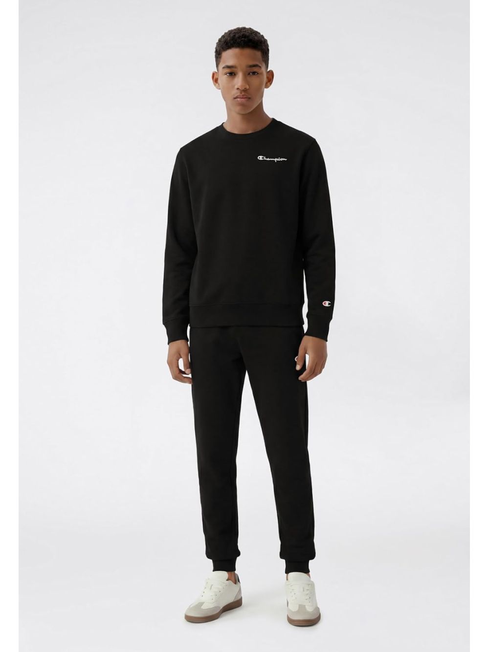 Pantalone Felpa Champion RIB CUFF Bambino - Nero
