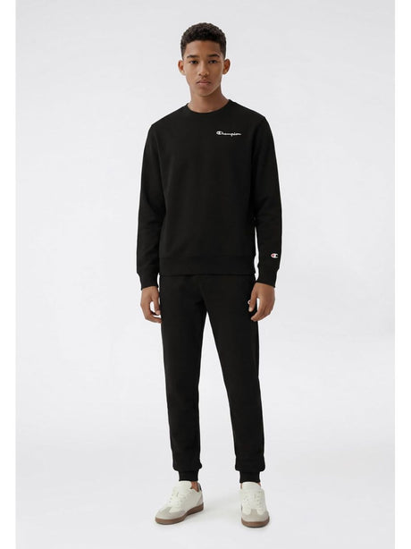Pantalone Felpa Champion RIB CUFF Bambino - Nero