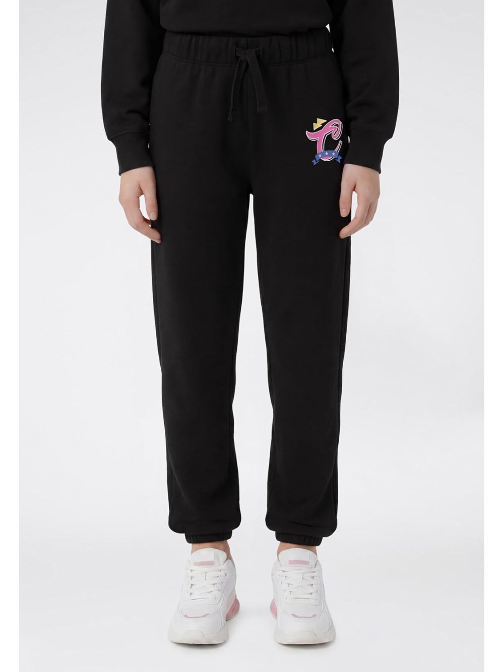 Pantalone Felpa Champion ELASTIC CUFF PANTS Bambina - Nero