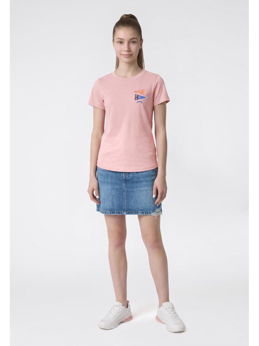 T-shirt Champion SS TEE Bambina - Rosa