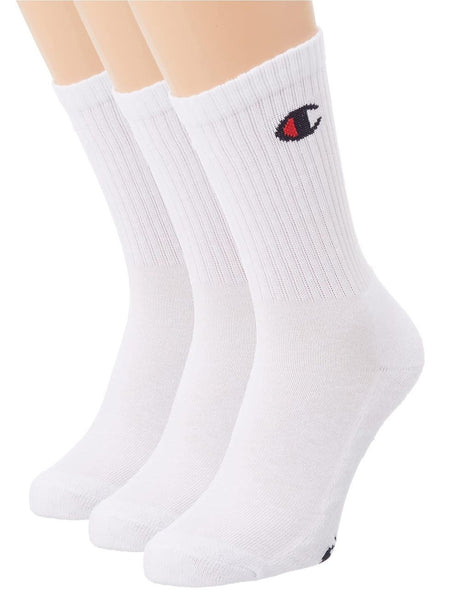 Calze Sportive Champion 3-PACK CREW SOCKS Unisex - Bianco
