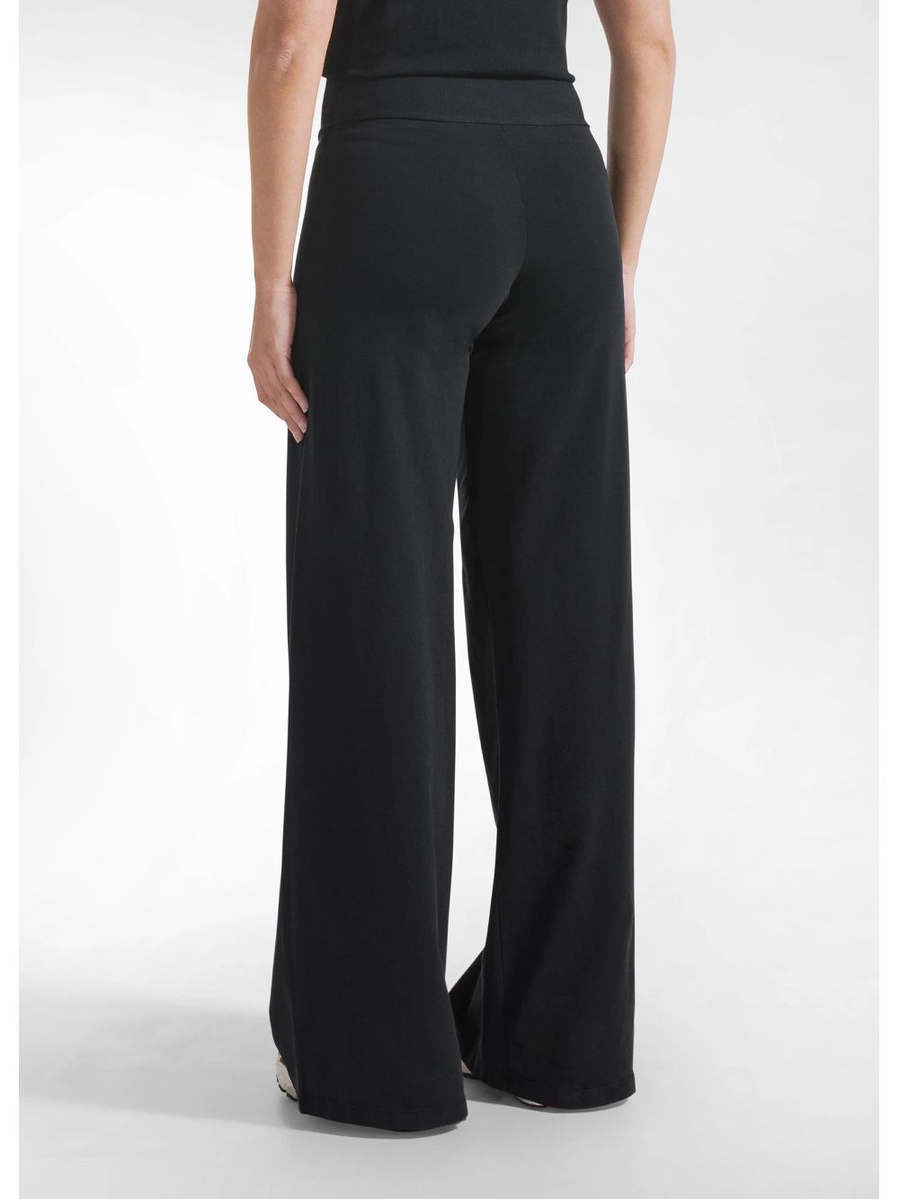 Leggings Deha JERSEY STRETCH WIDE LEG Donna - Nero