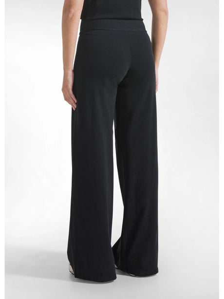 Leggings Deha JERSEY STRETCH WIDE LEG Donna - Nero
