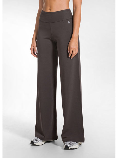 Leggings Deha JERSEY STRETCH WIDE LEG Donna - Marrone
