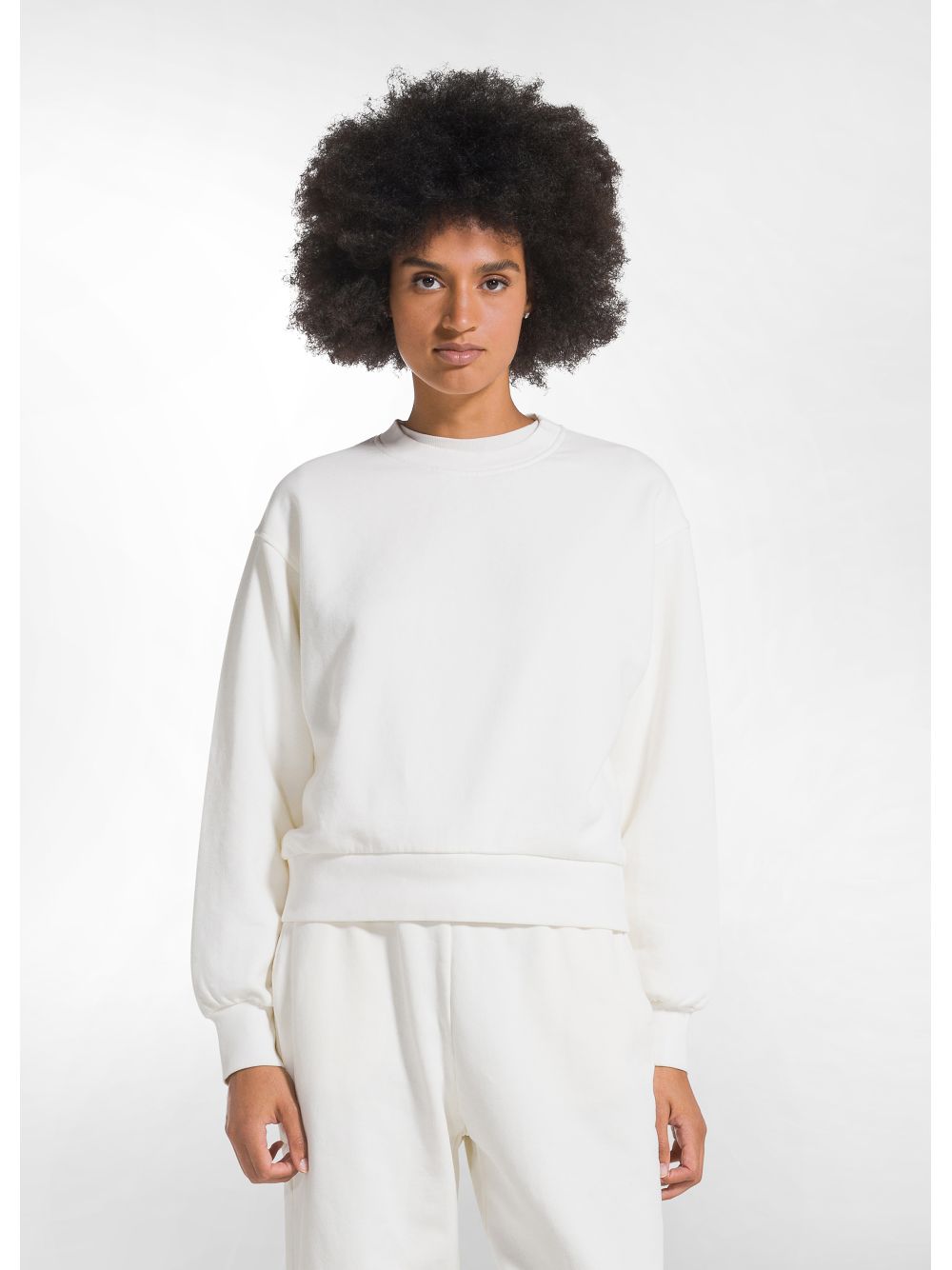 Felpa Deha ROUND NECK SWEATSHIRT Donna - Bianco