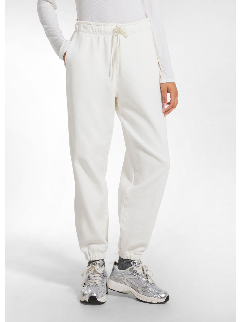 Pantalone Felpa Deha BALLOON SWEATPANTS Donna - Bianco