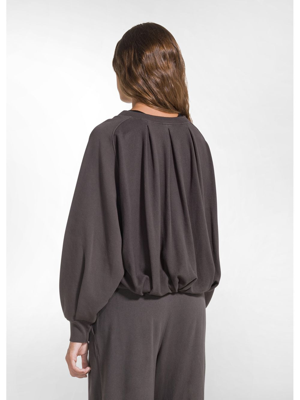 Felpa Deha PLEATED-BACK CREWNECK SWEATSHIRT Donna - Marrone Deha  Angolo dello Sport