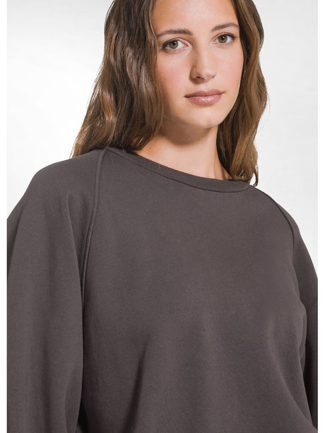 Felpa Deha PLEATED-BACK CREWNECK SWEATSHIRT Donna - Marrone Deha  Angolo dello Sport