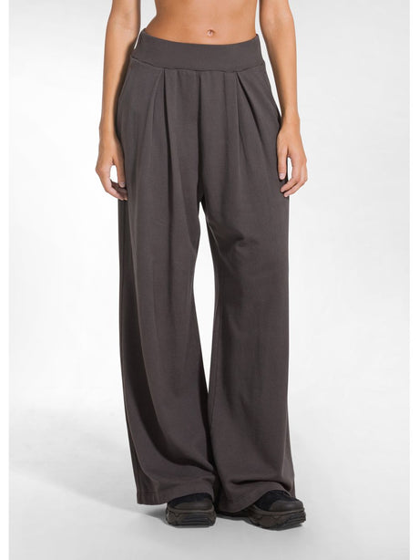 Pantalone Felpa Deha PLEATED WIDE SWEATPANTS Donna - Marrone Deha  Angolo dello Sport