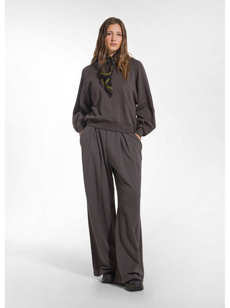 Pantalone Felpa Deha PLEATED WIDE SWEATPANTS Donna - Marrone Deha  Angolo dello Sport