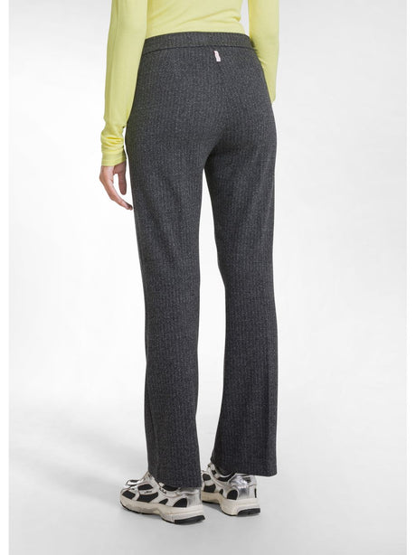 Pantalone Deha HERRINGBONE JACQUARD SLIM FIT PANTS Donna - Grigio