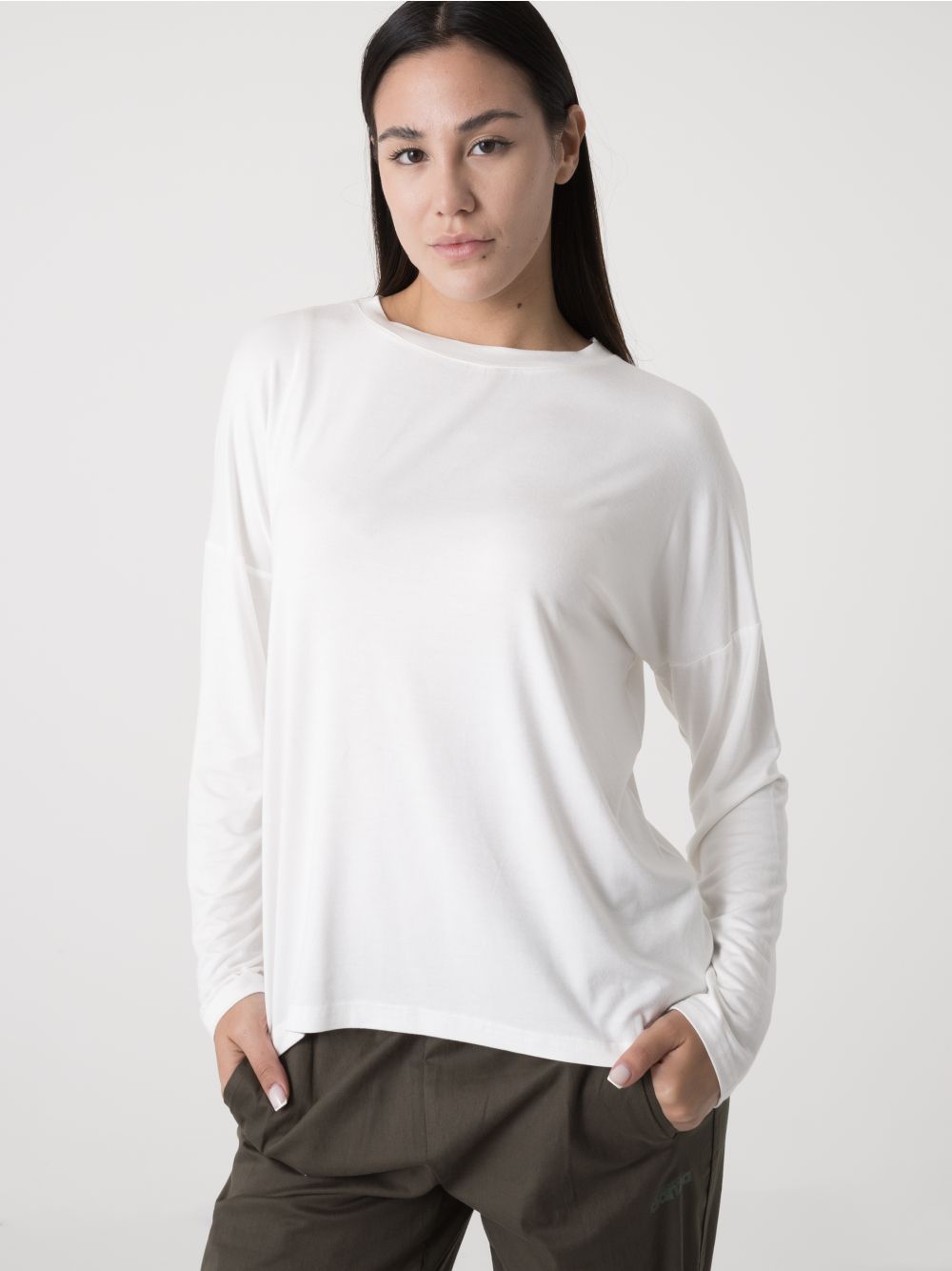 T-shirt Dimensione Danza l/s Donna - Bianco