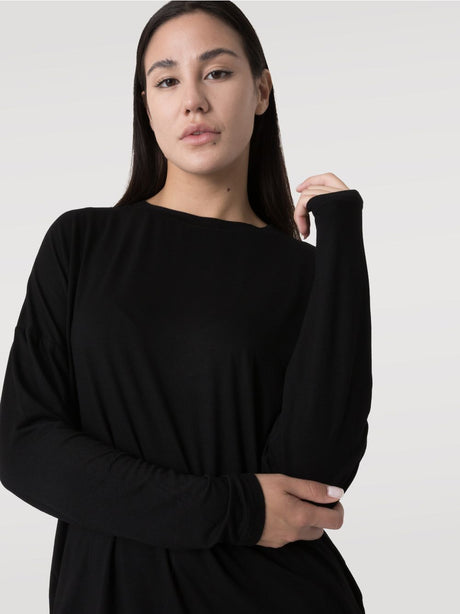 T-shirt Dimensione Danza l/s Donna - Nero