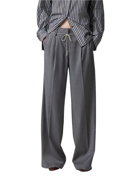 Pantalone Gaelle LOOSE CON PINCES Donna - Grigio