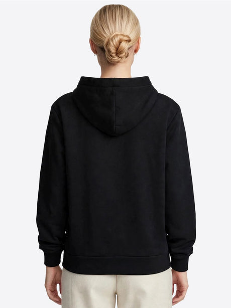 Felpa Gaelle CAPPUCCIO E LOGO EMBOSSED SUL DAVANTI Donna - Nero