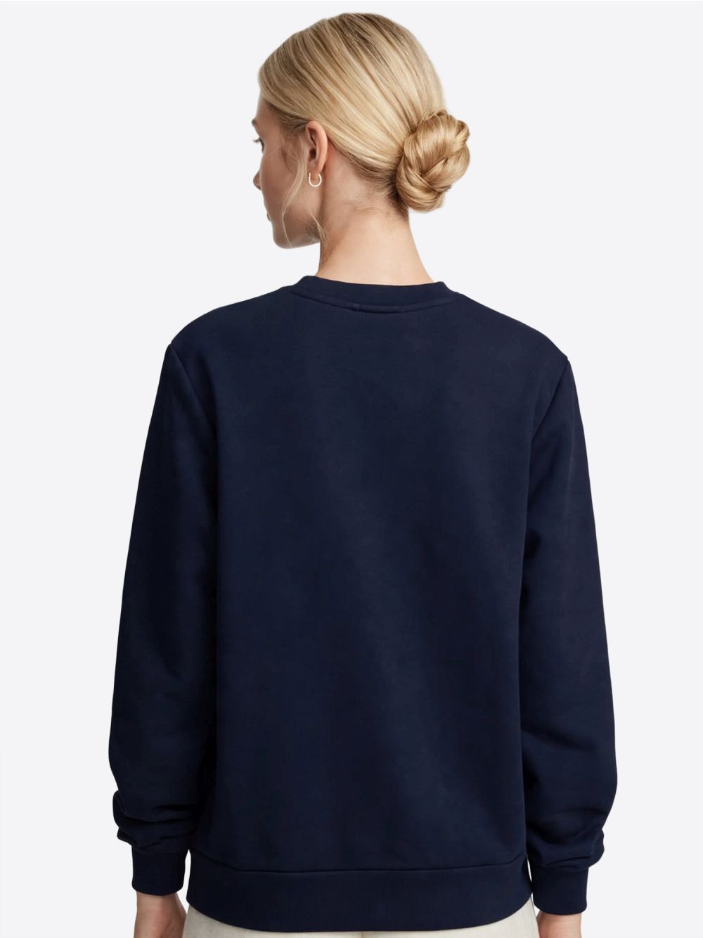 Felpa Gaelle PARICOLLO MANICA LUNGA CON LOGO EMBOSSED Donna - Blu
