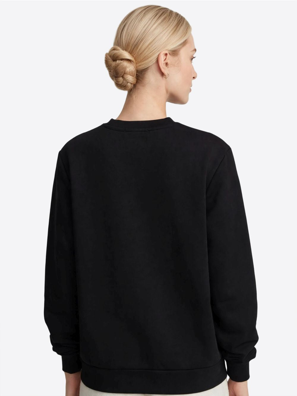 Felpa Gaelle PARICOLLO MANICA LUNGA CON LOGO EMBOSSED Donna - Nero