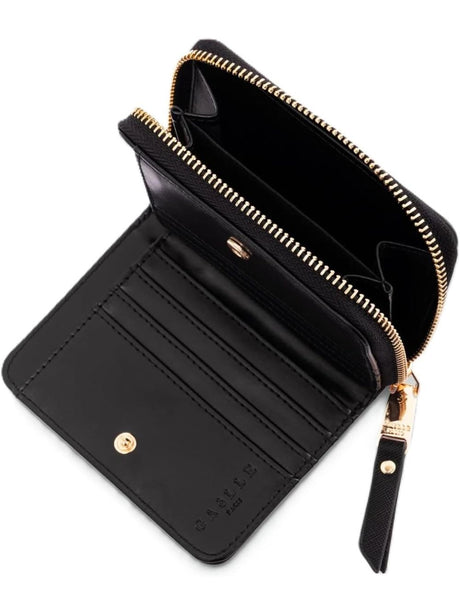 Portafoglio Gaelle MINI ZIPAROUND ESSENTIAL SAFFIANO Donna - Nero