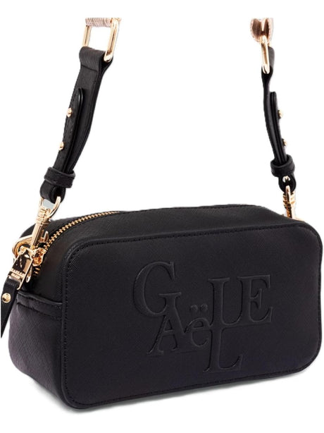 Borsa Gaelle MINI CAMERA BAG MAXILOGO SAFFIANO Donna - Nero