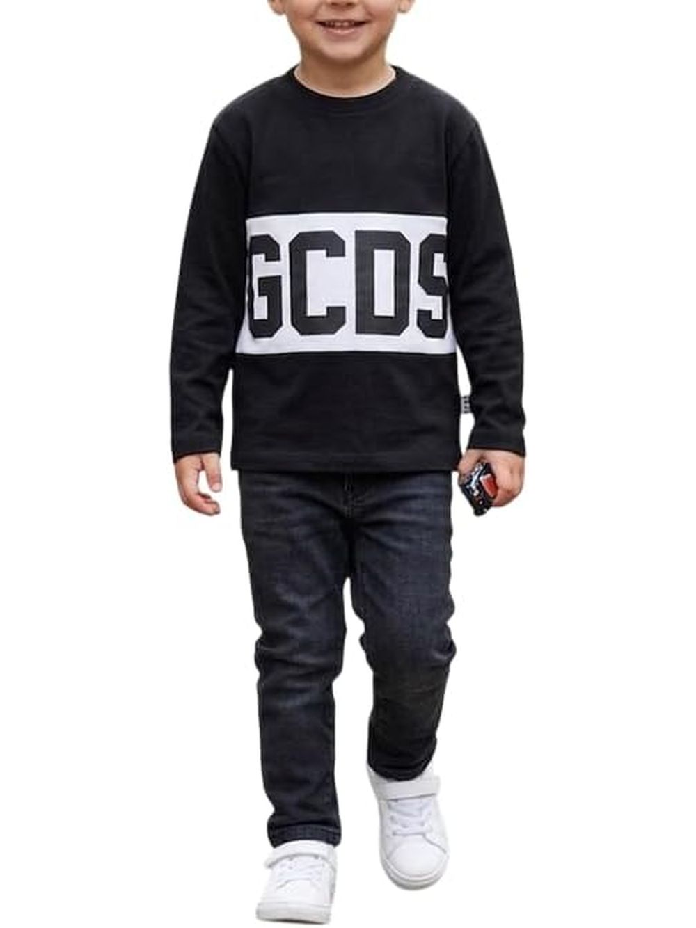 T-shirt GCDS ml Bambino - Nero