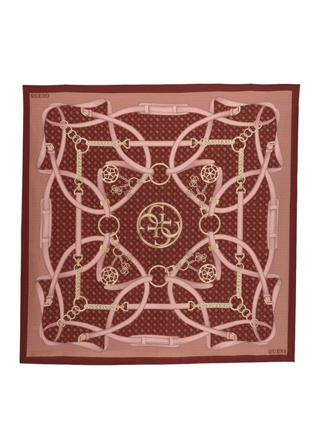 Foulard Guess PRINTED KEFIAH Donna - Bordeaux