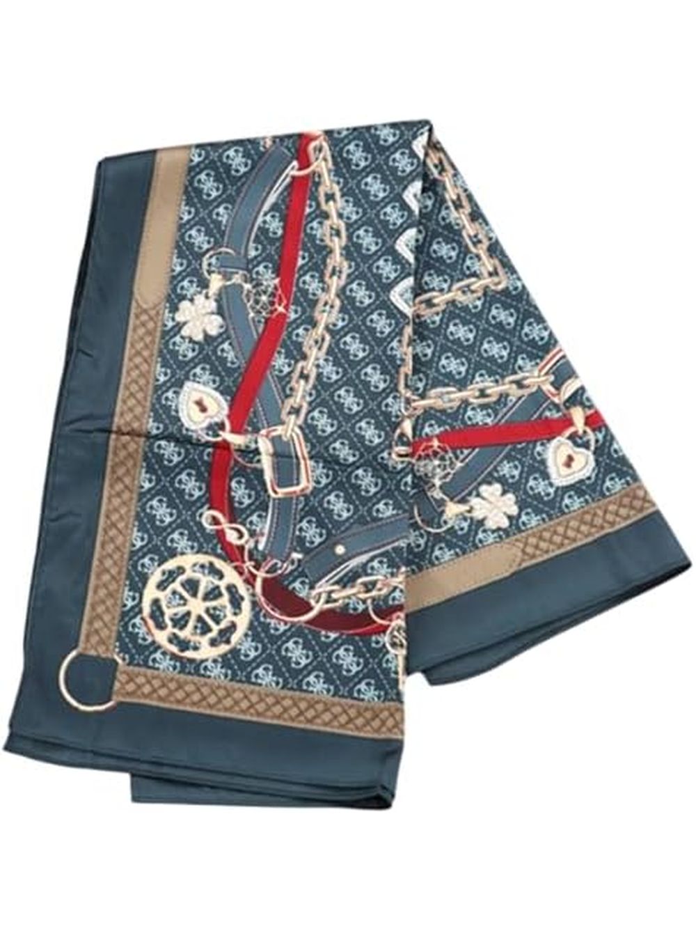 Foulard Guess 90X90CM PRINTED SQUARE FOULARD Donna - Blu