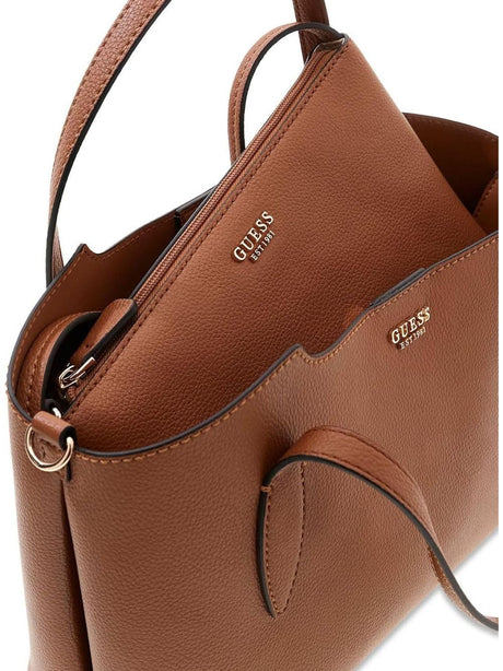 Borsa Guess MELODY 2 IN 1 SATCHEL Donna - Marrone