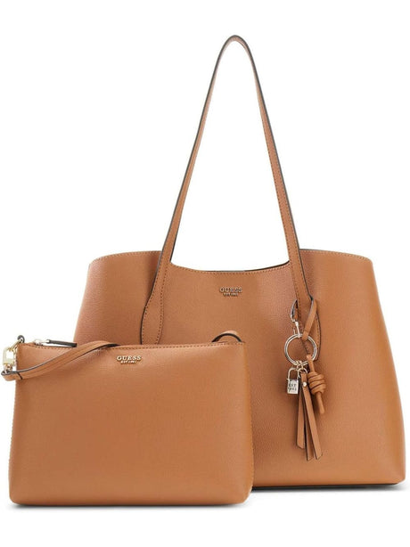 Borsa Guess MELODY 2 IN 1 TOTE Donna - Marrone