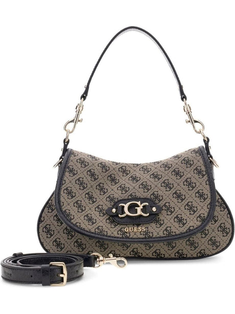 Borsa Guess SAMANTHA FLAP SHOULDER BAG Donna - Nero