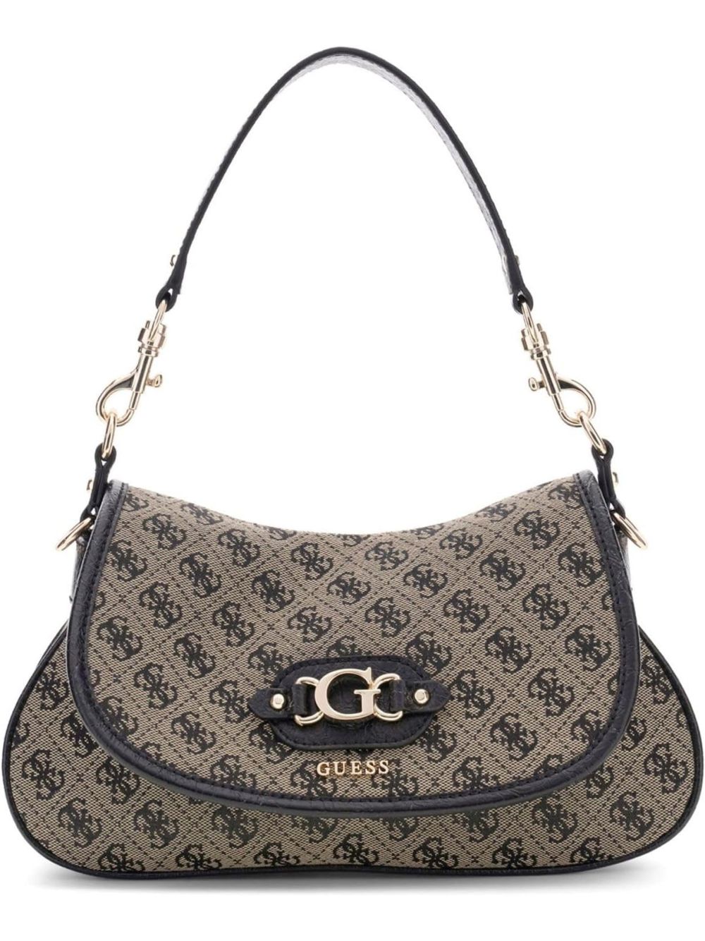 Borsa Guess SAMANTHA FLAP SHOULDER BAG Donna - Nero