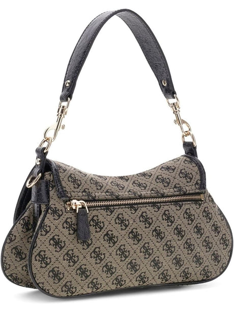 Borsa Guess SAMANTHA FLAP SHOULDER BAG Donna - Nero