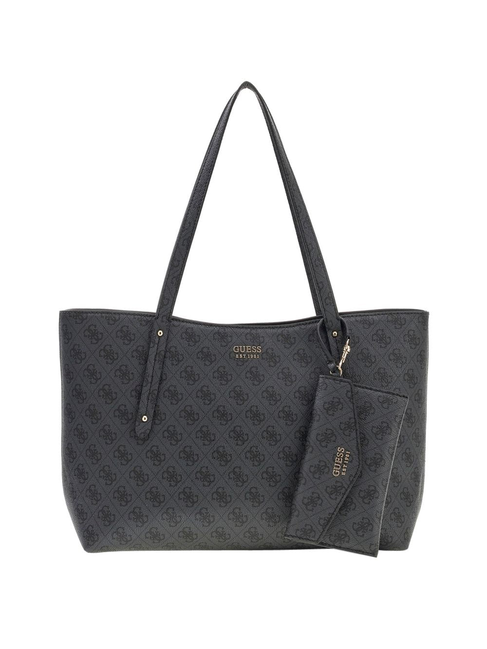 Borsa Guess BRENTON TOP ZIP TOTE Donna - Nero