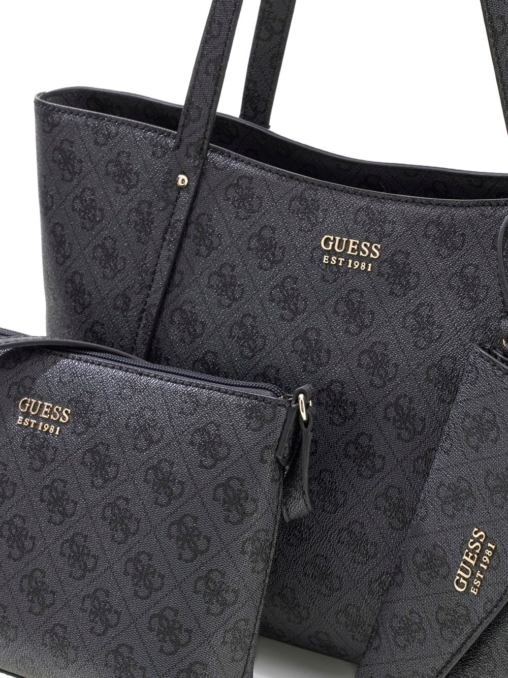 Borsa Guess BRENTON TOP ZIP TOTE Donna - Nero
