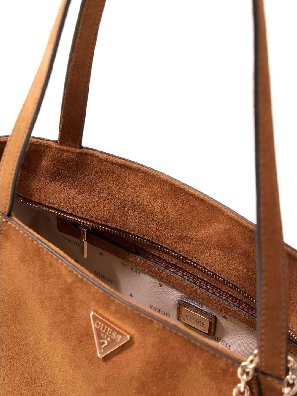 Borsa Guess DEVON LARGE Donna - Marrone