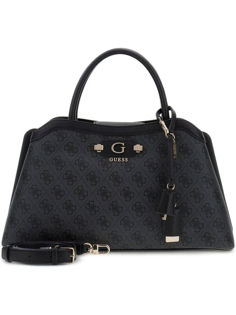 Borsa Guess LINDSEY GIRLFRIEND SATCHEL Donna - Nero