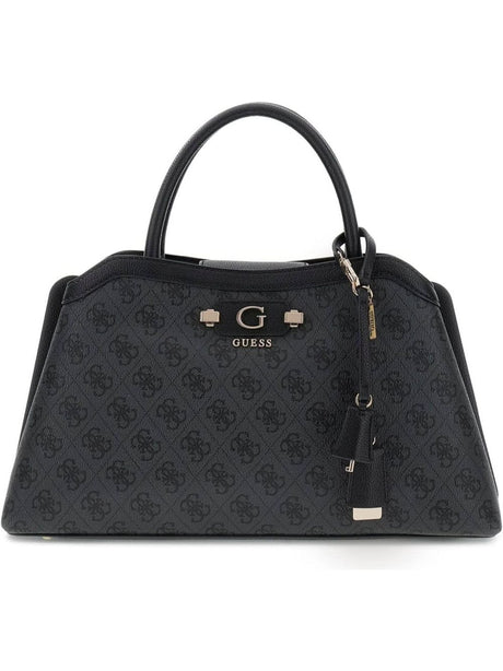 Borsa Guess LINDSEY GIRLFRIEND SATCHEL Donna - Nero