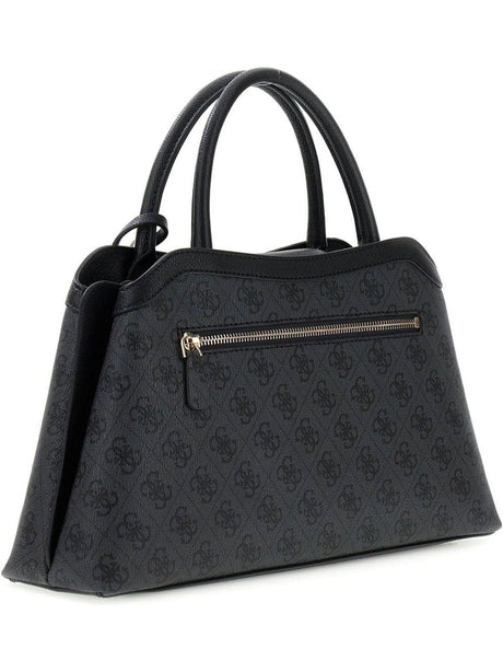 Borsa Guess LINDSEY GIRLFRIEND SATCHEL Donna - Nero