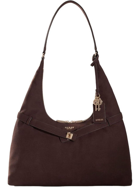 Borsa Guess ELLA HOBO Donna - Marrone