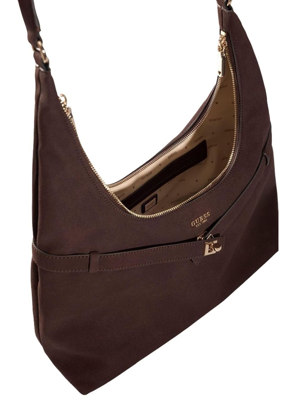 Borsa Guess ELLA HOBO Donna - Marrone