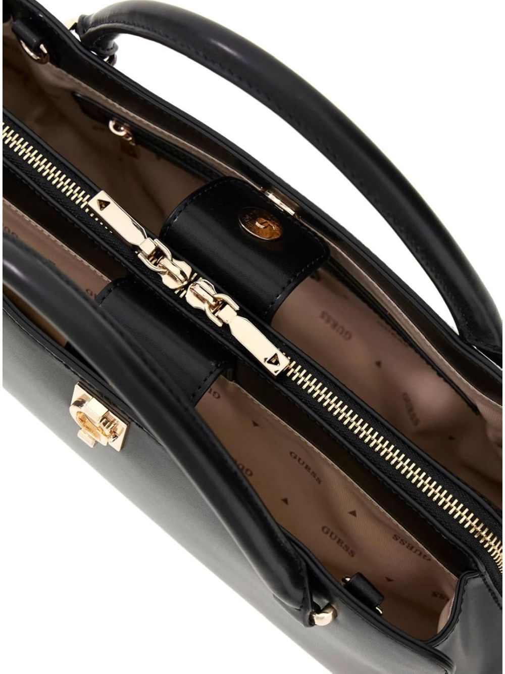 Borsa Guess AUDREY SML GIRLFRIEND SATCHEL Donna - Nero