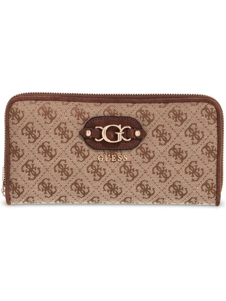Portafoglio Guess SAMANTHA SLG LRG ZIP AROUND Donna - Beige
