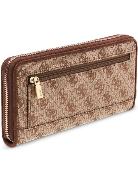 Portafoglio Guess SAMANTHA SLG LRG ZIP AROUND Donna - Beige