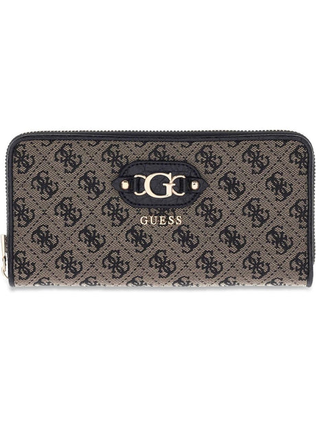 Portafoglio Guess SAMANTHA SLG LRG ZIP AROUND Donna - Nero