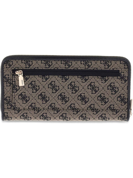 Portafoglio Guess SAMANTHA SLG LRG ZIP AROUND Donna - Nero