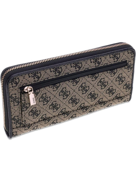 Portafoglio Guess SAMANTHA SLG LRG ZIP AROUND Donna - Nero
