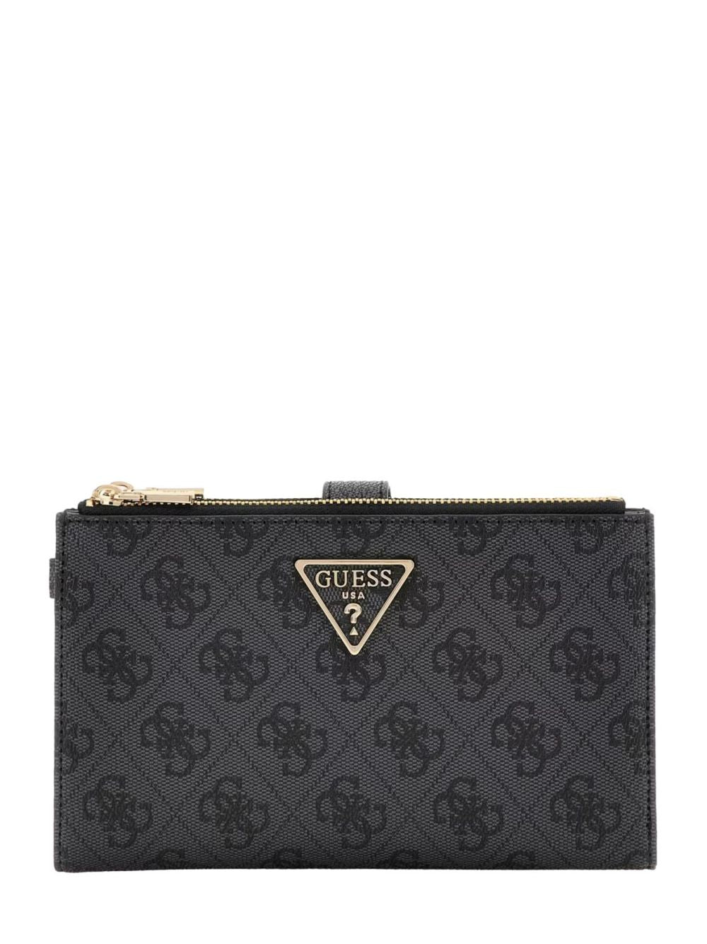 Portafoglio Guess LAUREL II SLG DBL ZIP ORGNZR Donna - Nero