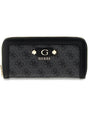 Portafoglio Guess LINDSEY SLG LARGE ZIP AROUND Donna - Nero